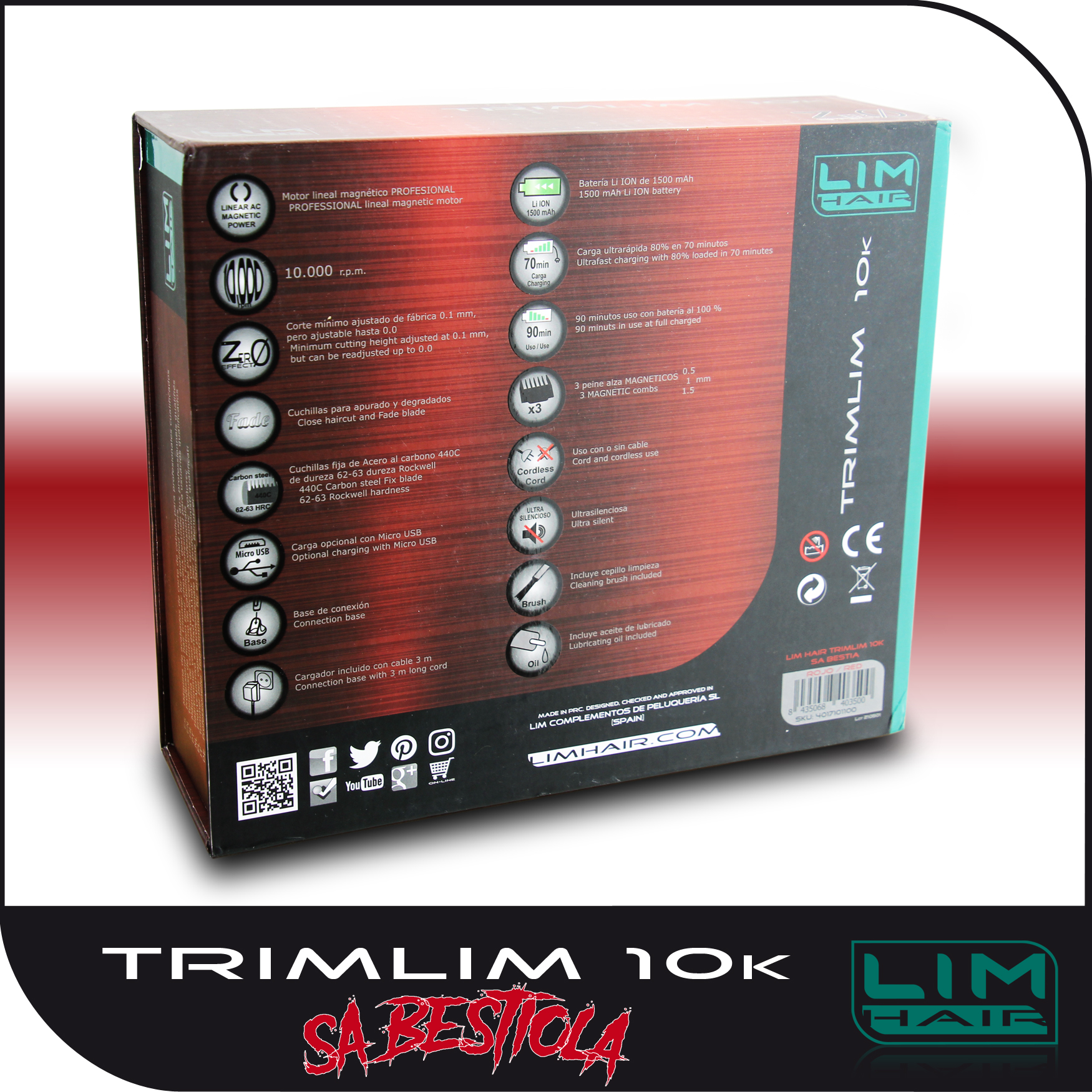 Trimmer Trimlim 10K SA BESTIOLA - Imagen 4